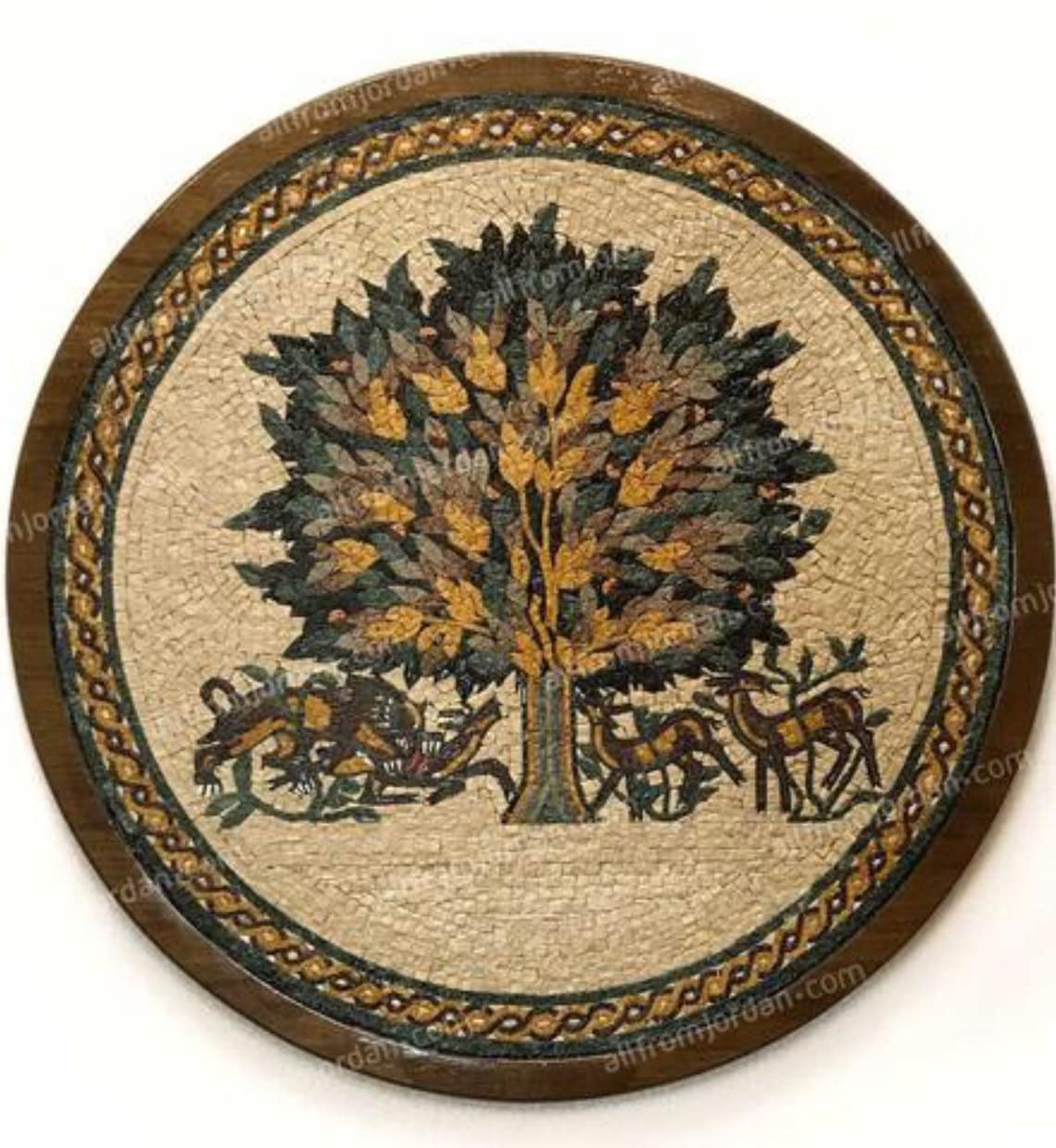 Obra de mosaico hecha a mano El árbol de la vida, el regalo perfecto